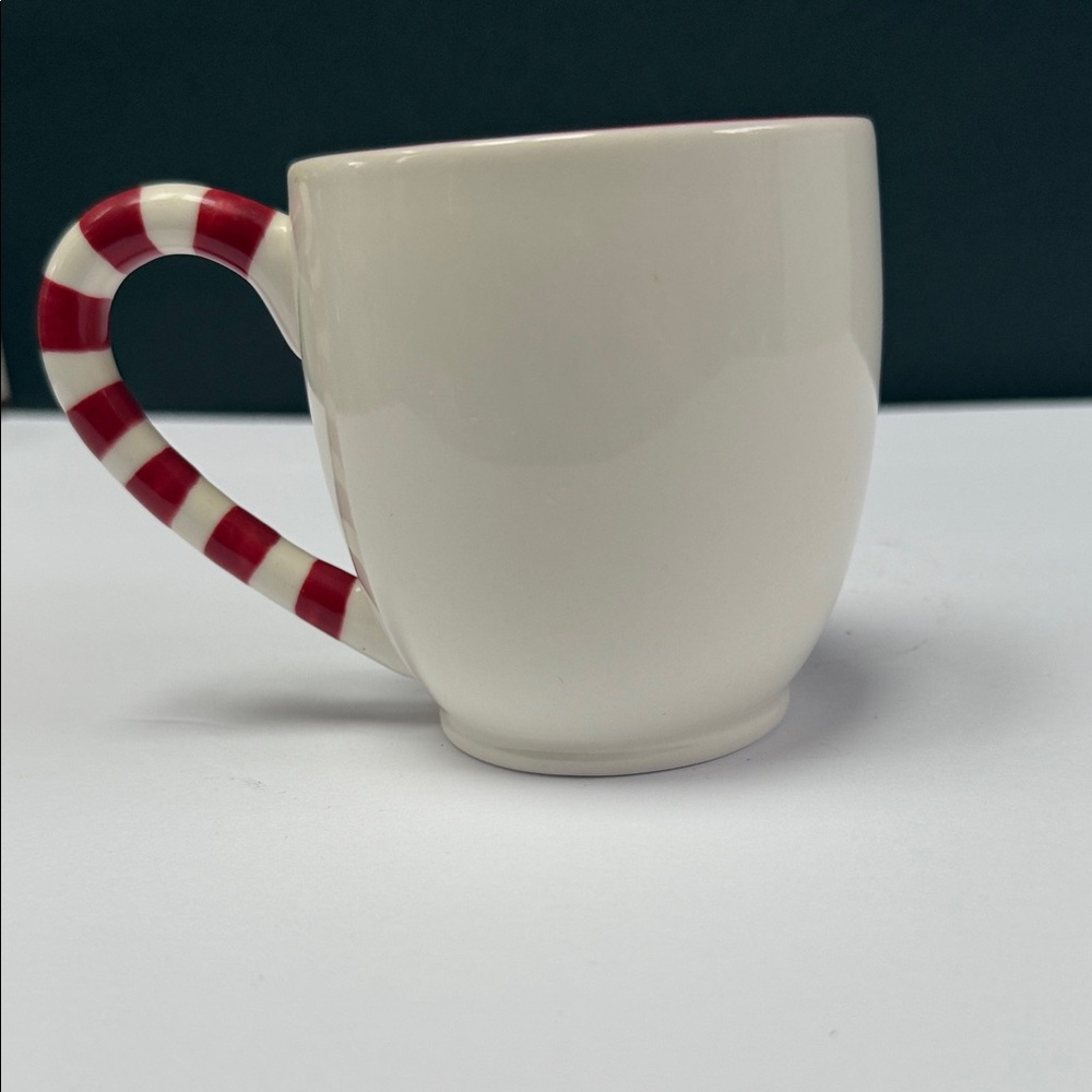 2010 Starbucks Festive Mug‎ with Red Candy Cane Handle - Picture 4 of 7